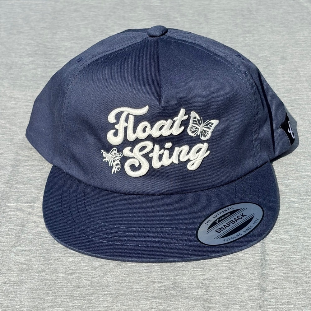 Contenders Muhammad Ali Float Sting Snapback Hat Navy Blue Unstructured Cap NEW